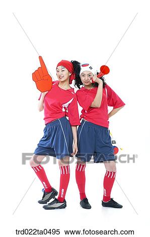 two supporters View Large Photo Image Stock Photography - two supporters. Fotosearch
