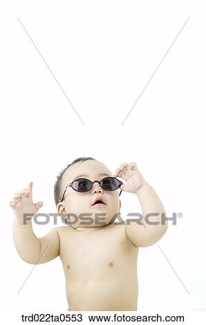 a baby wearing sunglasses View Large Photo Image Stock Image - a baby wearing sunglasses. Fotosearch