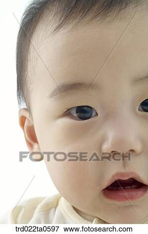 a baby's face View Large Photo Image Stock Photo - a baby's face. Fotosearch