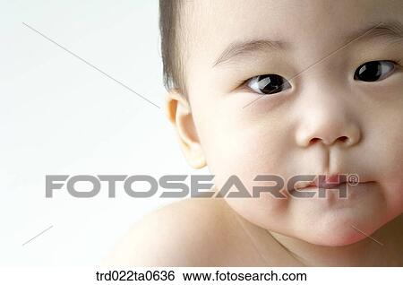a baby's face View Large Photo Image Stock Photograph - a baby's face. Fotosearch