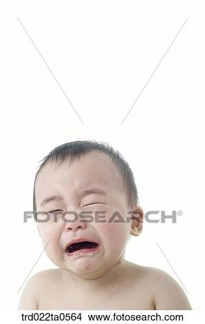 Picture - a crying baby. Fotosearch