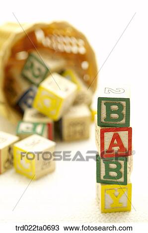 baby supplies/blocks in a basket View Large Photo Image Stock Image - baby supplies/blocks in a basket. Fotosearch