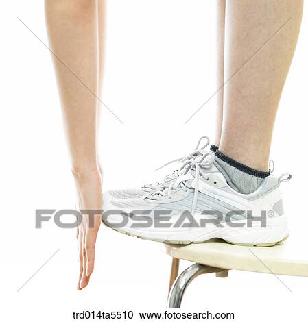 a stretching woman View Large Photo Image Stock Image - a stretching woman. Fotosearch