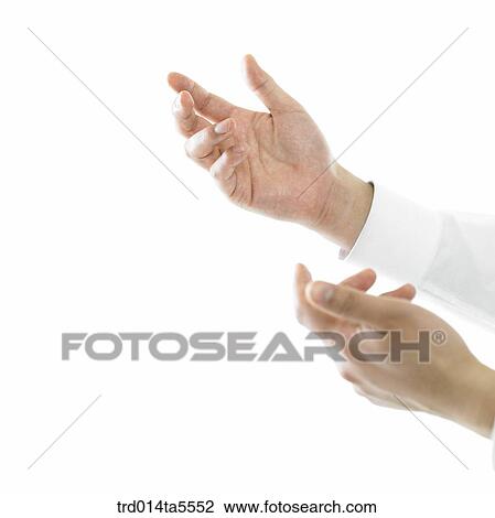 Stock Image - business concept/a businessman's hand. Fotosearch