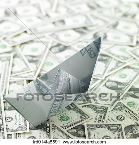 finance/a paper boat on a paper money View Large Photo Image Stock Image - finance/a paper boat on a paper money. Fotosearch