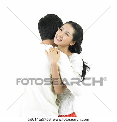 A 抱き合う 恋人 ストックイメージ Trd014ta5753 Fotosearch