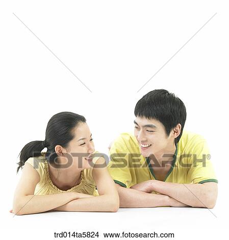 Picture - a smiling couple. Fotosearch