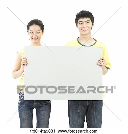 Stock Image - a smiling couple. Fotosearch