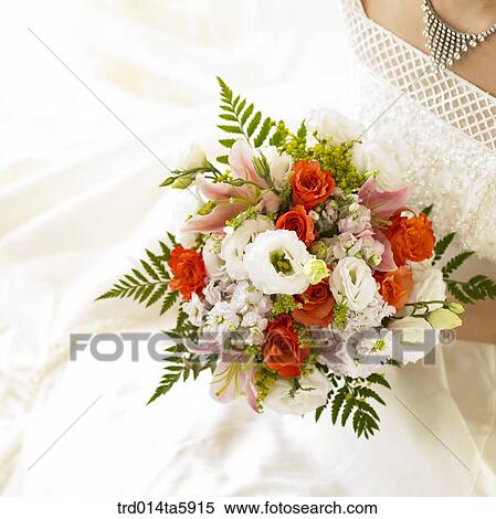 a bride with a bouquet View Large Photo Image Stock Photography - a bride with a bouquet. Fotosearch