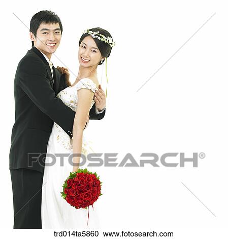 a bridegroom and a bride View Large Photo Image Stock Image - a bridegroom and a bride. Fotosearch