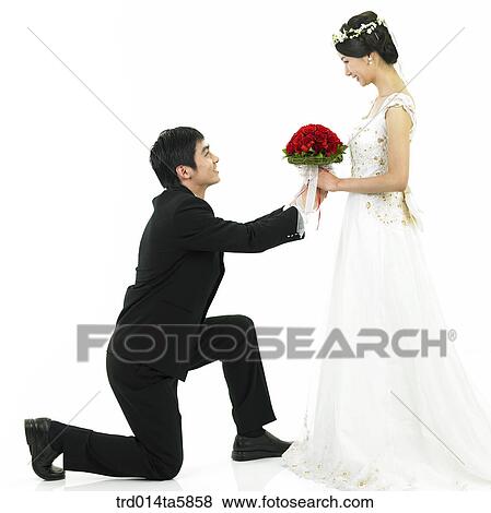 a bridegroom and a bride View Large Photo Image Stock Photo - a bridegroom and a bride. Fotosearch