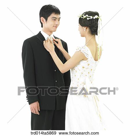 a bridegroom and a bride View Large Photo Image Stock Photo - a bridegroom and a bride. Fotosearch