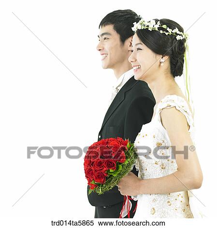 a bridegroom and a bride View Large Photo Image Stock Photography - a bridegroom and a bride. Fotosearch