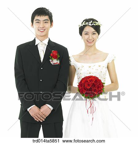 friendly a bridegroom and a bride View Large Photo Image Stock Image - friendly a bridegroom and a bride. Fotosearch