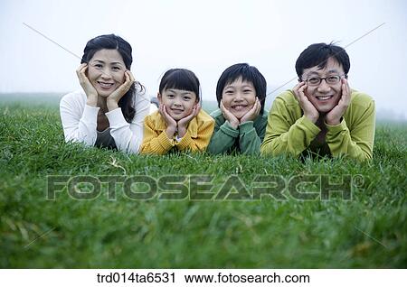 Stock Image - family, brother, sister, day, daytime, Asian. Fotosearch
