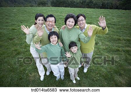 Stock Image - family, brother, sister, day, daytime, old. Fotosearch