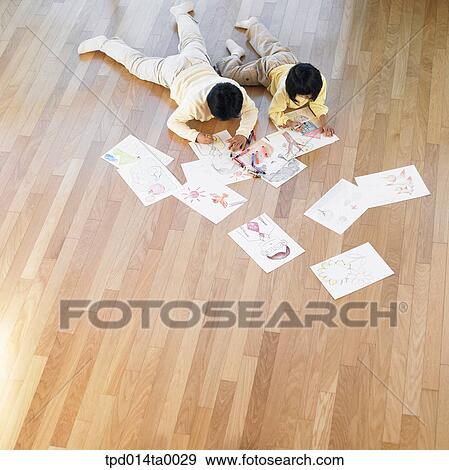 living room, photograph, picture, scribbling, brother, sister View Large Photo Image Stock Photo - living room, photograph, picture, scribbling, brother, sister. Fotosearch