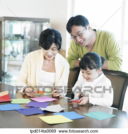 scissors, family, education, Asian, person, inside View Large Photo Image Stock Photo - scissors, family, education, Asian, person, inside. Fotosearch
