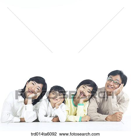 Stock Image - family, brother, sister, object, Asian, smile. Fotosearch