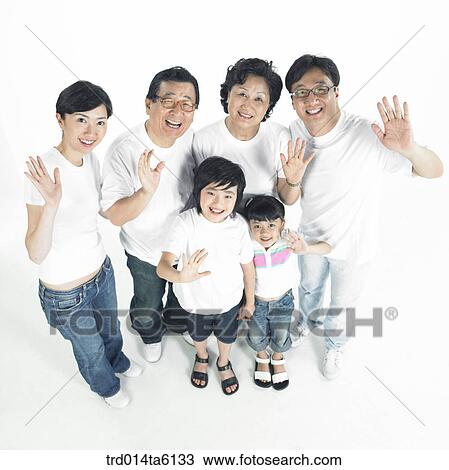 Stock Image - family, brother, sister, old couple, old, object. Fotosearch