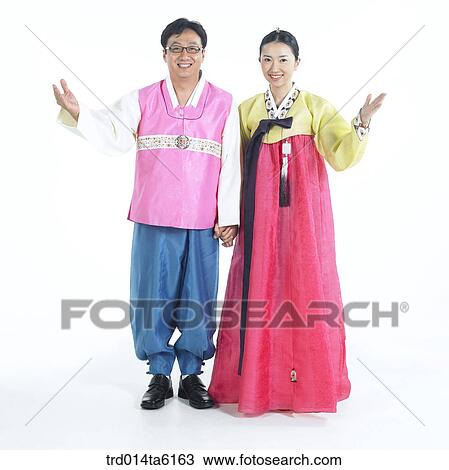 Stock Image - family, object, Asian, festival, smile, clothes. Fotosearch