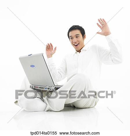 notebook, surprise, object, Asian, person, sitting View Large Photo Image Stock Photography - notebook, surprise, object, Asian, person, sitting. Fotosearch