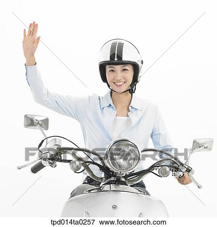 object, Asian, driving, person, woman, motorcycle, driving View Large Photo Image Stock Photo - object, Asian, driving, person, woman, motorcycle, driving. Fotosearch