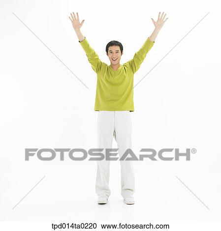 object, Asian, hurrah, person, smile, gesture View Large Photo Image Stock Image - object, Asian, hurrah, person, smile, gesture. Fotosearch