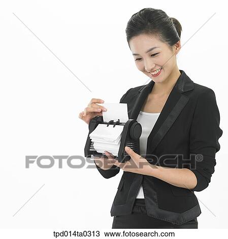 object, Asian, name card, business, person, woman, smile View Large Photo Image Stock Image - object, Asian, name card, business, person, woman, smile. Fotosearch