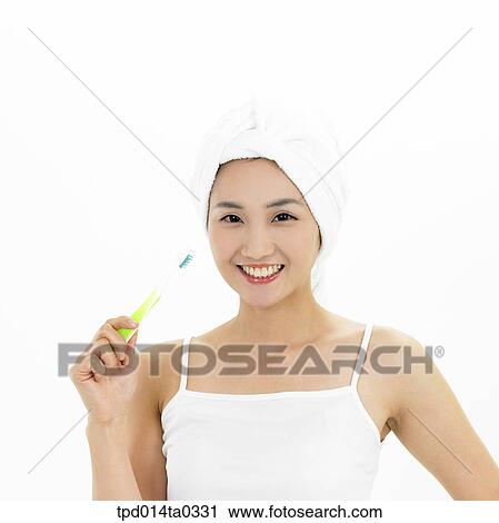 object, Asian, person, lifestyle, inside, tooth brushing, woman View Large Photo Image Stock Image - object, Asian, person, lifestyle, inside, tooth brushing, woman. Fotosearch
