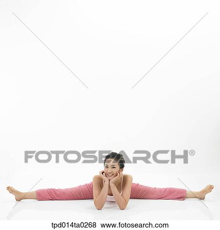 object, Asian, person, stretching, woman, exercise, smile View Large Photo Image Stock Photo - object, Asian, person, stretching, woman, exercise, smile. Fotosearch