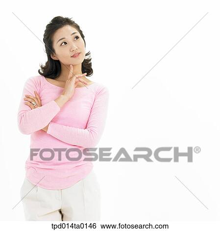 object, Asian, person, thought, stare, gesture, jaw View Large Photo Image Stock Photograph - object, Asian, person, thought, stare, gesture, jaw. Fotosearch