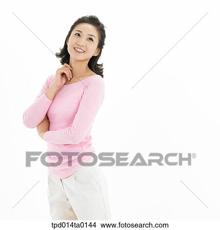 object, Asian, person, thought, woman, smile, jaw View Large Photo Image Picture - object, Asian, person, thought, woman, smile, jaw. Fotosearch