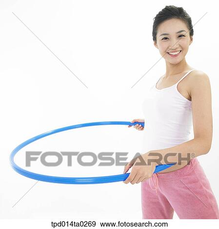object, Asian, person, woman, exercise, smile, young lady View Large Photo Image Stock Photo - object, Asian, person, woman, exercise, smile, young lady. Fotosearch