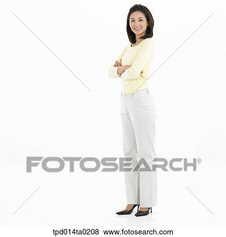 Stock Photo - object, Asian, person, woman, smile, body, portrait. Fotosearch