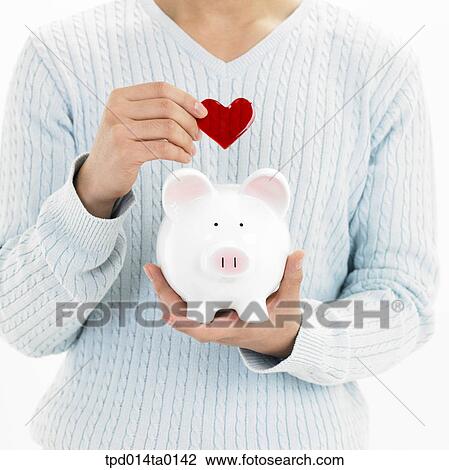 object, Asian, pig, person, savings box, heart View Large Photo Image Stock Image - object, Asian, pig, person, savings box, heart. Fotosearch