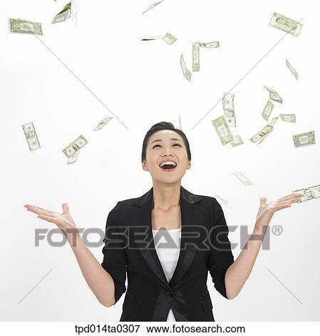 object, money, Asian, business, businesswoman, person, woman View Large Photo Image Stock Photo - object, money, Asian, business, businesswoman, person, woman. Fotosearch
