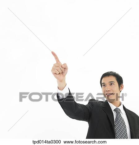 pointing, object, Asian, business, businessman, person View Large Photo Image Stock Image - pointing, object, Asian, business, businessman, person. Fotosearch