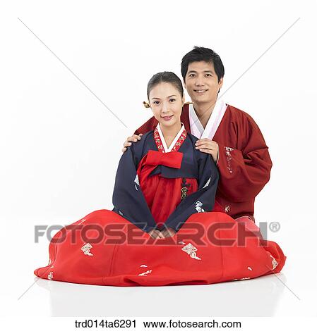 Stock Image - family, object, friendly, Asian, festival, smile. Fotosearch