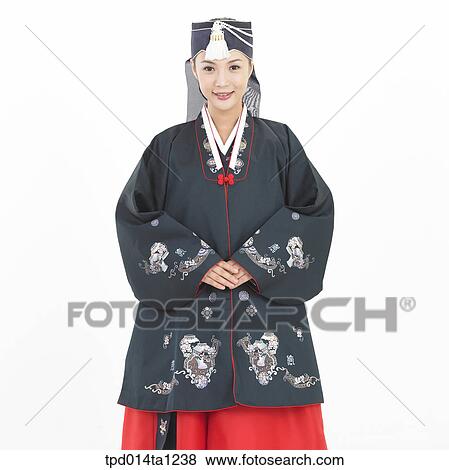 Korean, Asian, person, Korea, Korean tradition, traditional clothes, clothes View Large Photo Image Stock Photo - Korean, Asian, person, Korea, Korean tradition, traditional clothes, clothes. Fotosearch
