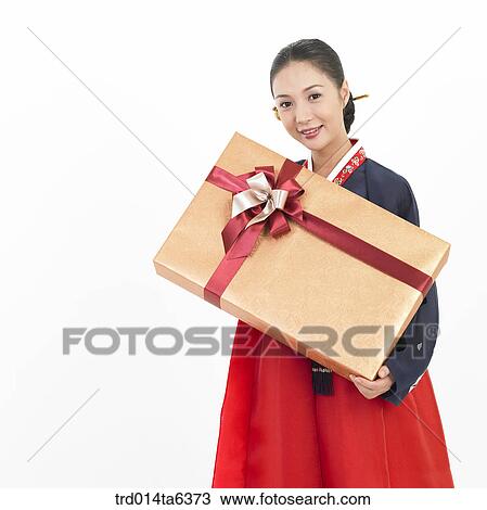 Stock Image - object, Asian, festival, smile, clothes, person, bust. Fotosearch