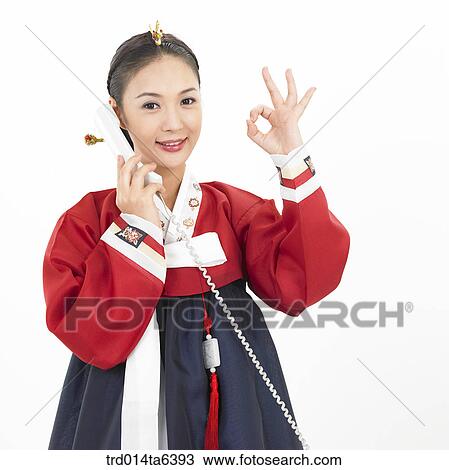 Stock Image - object, Asian, festival, smile, clothes, person, bust. Fotosearch