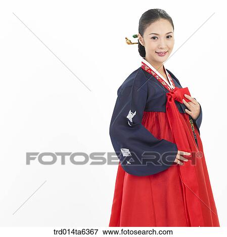 Stock Photo - object, Asian, festival, smile, clothes, person, bust. Fotosearch