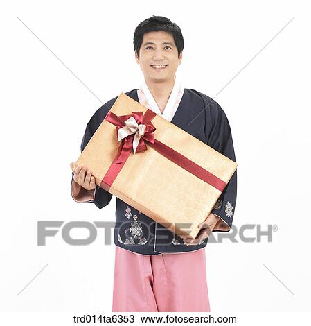Stock Image - object, Asian, smile, clothes, person, bust. Fotosearch