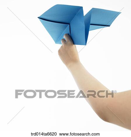 person, body, hand, closeup, object, toy, paper airplane View Large Photo Image Stock Image - person, body, hand, closeup, object, toy, paper airplane. Fotosearch