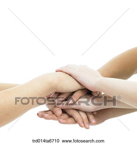 Stock Image - person, body, hand, closeup, object, cooperation, concept. Fotosearch