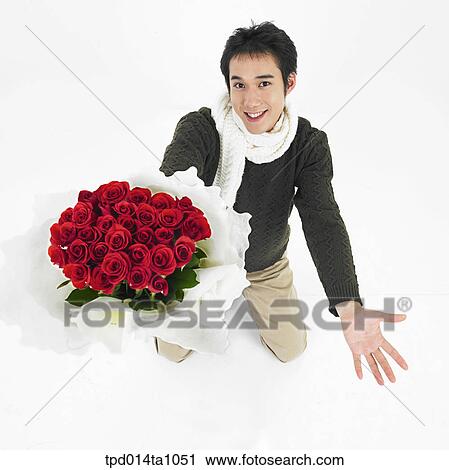 person, Asian, Korean, object, bouquet, rose View Large Photo Image Stock Image - person, Asian, Korean, object, bouquet, rose. Fotosearch