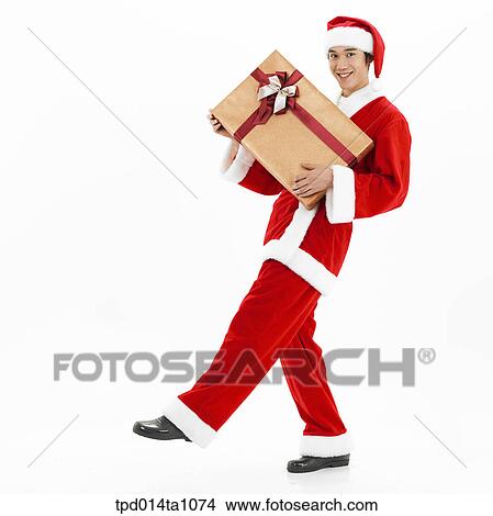 Picture - person, Asian, Korean, object, Santa, Santa Claus. Fotosearch