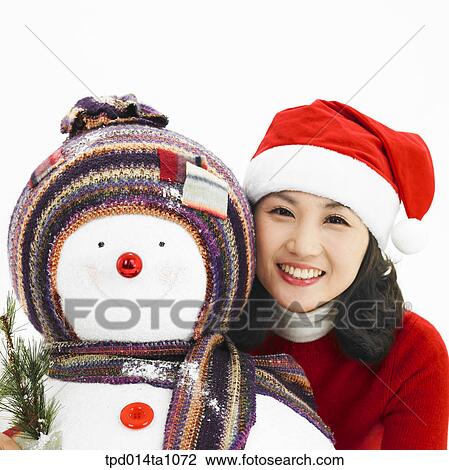 person, Asian, Korean, woman, object, Santa, Santa Claus View Large Photo Image Stock Image - person, Asian, Korean, woman, object, Santa, Santa Claus. Fotosearch