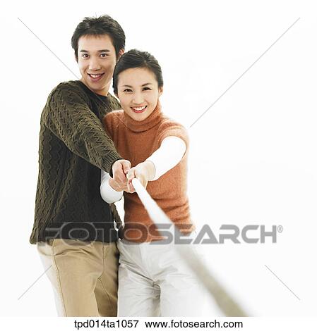 Stock Photo - person, Asian, Korean, woman, object, couple. Fotosearch